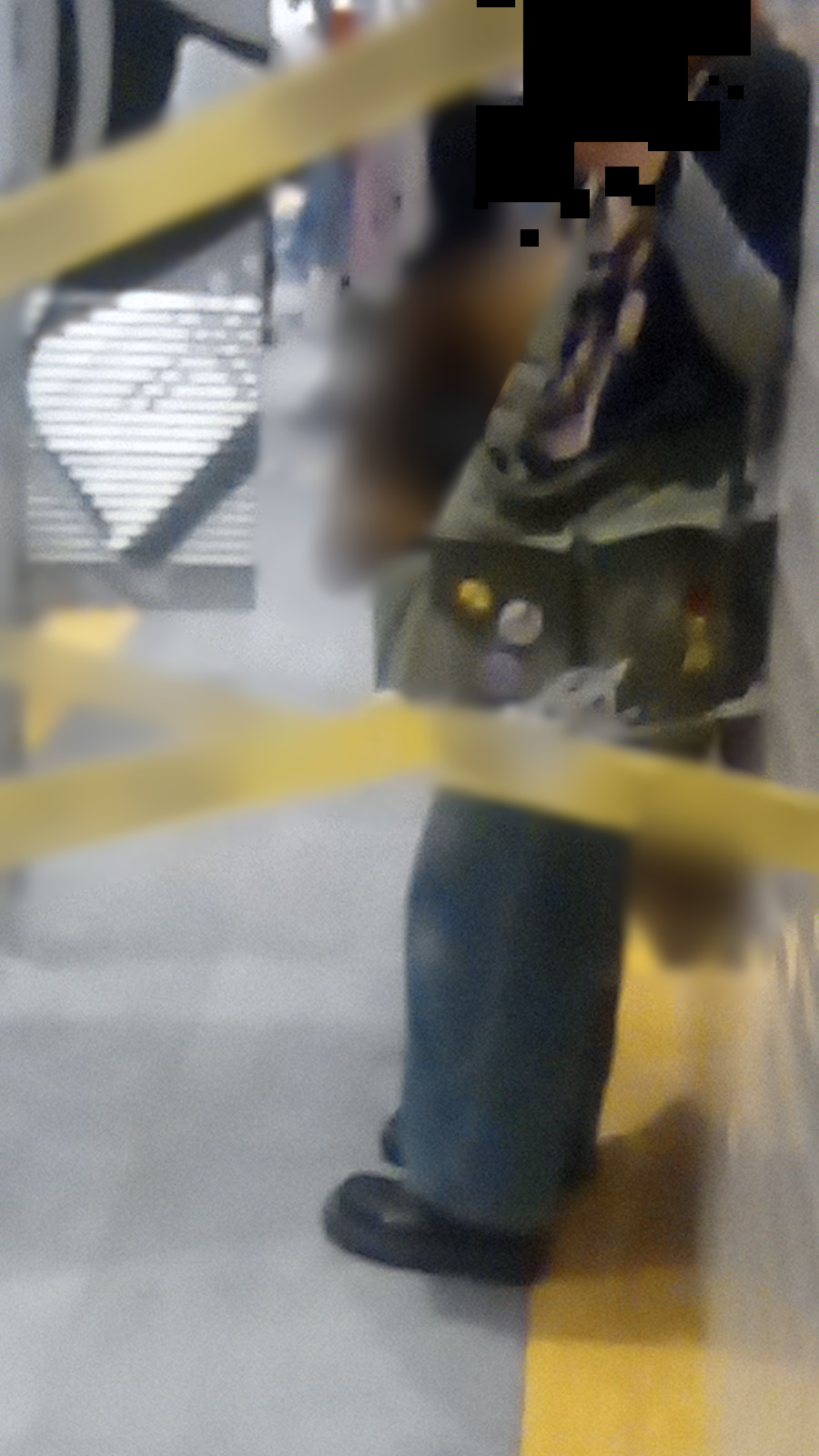 Photo of a person. Mirror reflection.